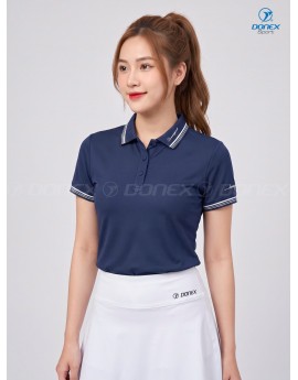 Áo thể thao nữ AC-3856 Navy phối trắng
